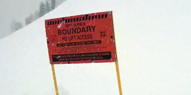 Out of Bounds Skiing